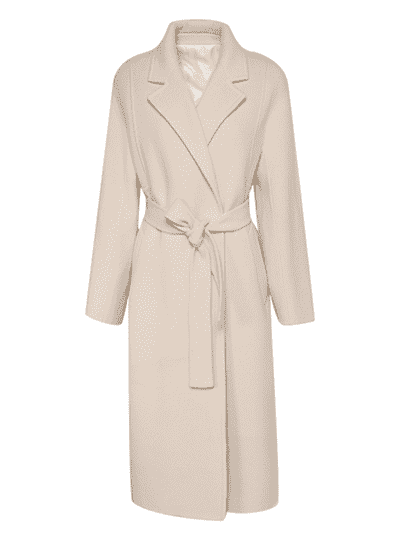 Belted Wool Blend Coat