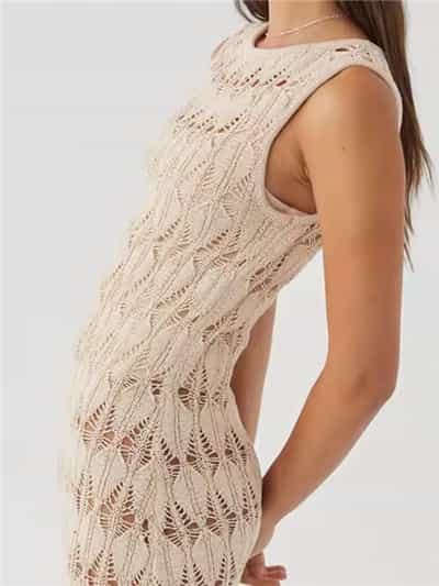 Knitted Maxi Crochet Dress for Retailers