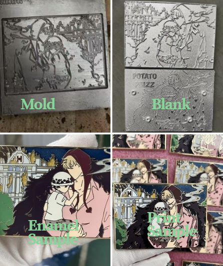 his case study explores the creation of the flame enamel pin