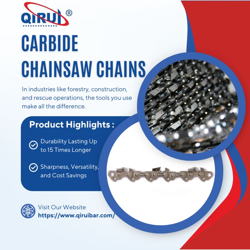 Carbide chainsaw chain