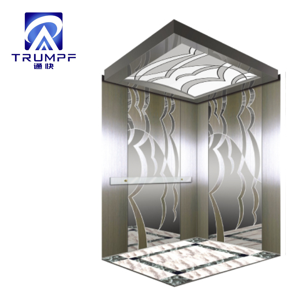 TONGKUAI K30 Bronze Etching Stainless Steel Passenger Elevator