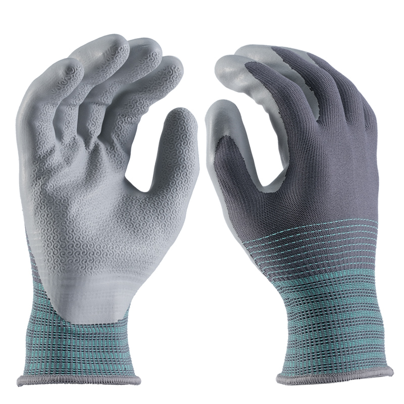 PU embossed gloves