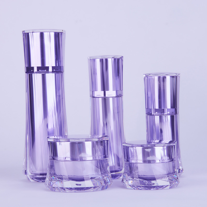  Purple pump Acrylic Cosmetic Packaging