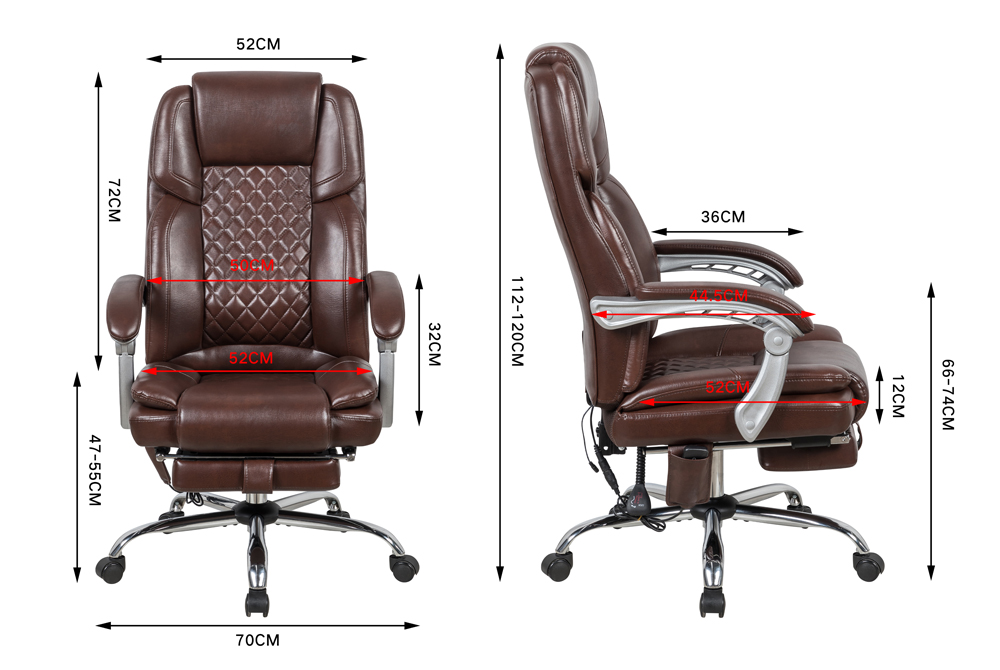Office Chair F-1095 brown