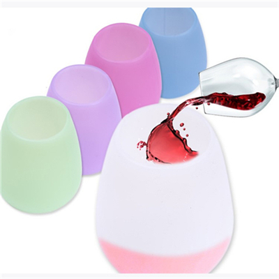 Silicone Stemless Wine Glasses