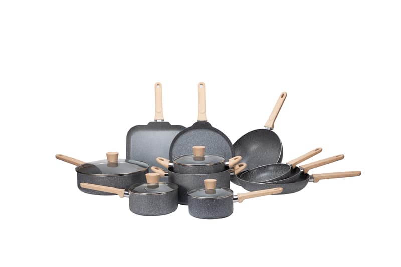 2024 Autumn Canton Fair Exhibit New Cookware Set---Gray Color Set