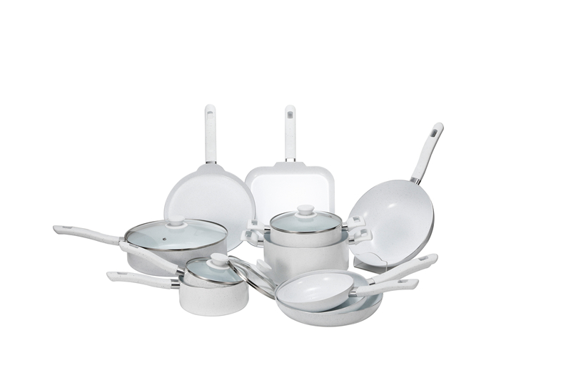 2024 Autumn Canton Fair Exhibit New Cookware Set---White Color Set