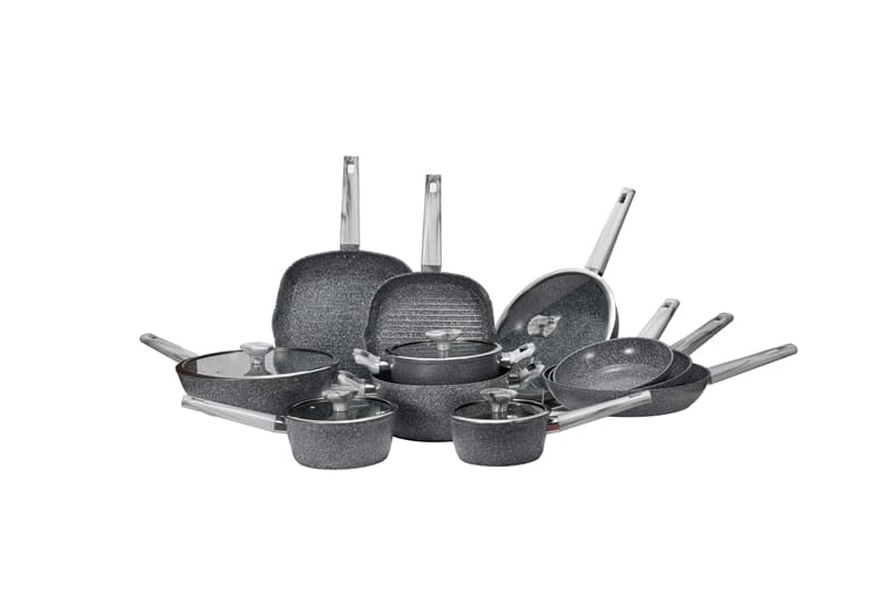 2024 Autumn Canton Fair Exhibit New Cookware Set--- Dark gray Color Set