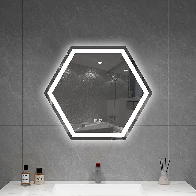LED Bathroom Mirror Manufacturer 75x65cm Anti-Fog Copper-Free with Dimmable Lighting
