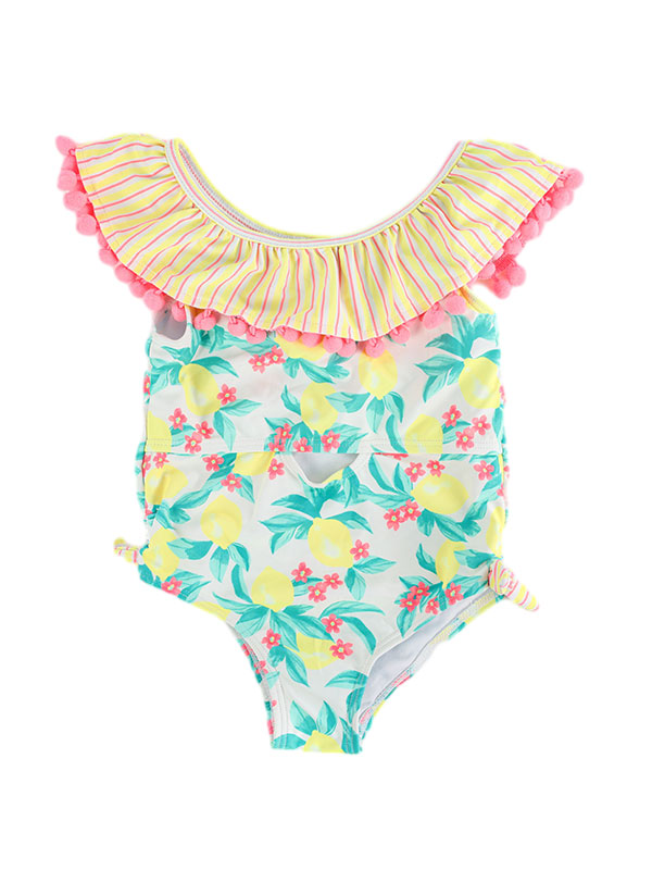 Lemon Print One-Piece Swimsuit FG3716