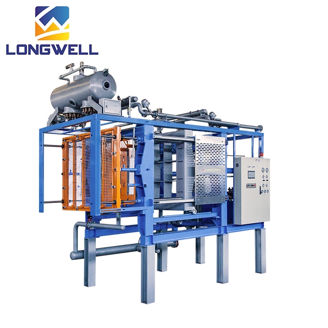 Longwell Hot  Auto EPS Shape Moulding Machine With Vacuum and Stands