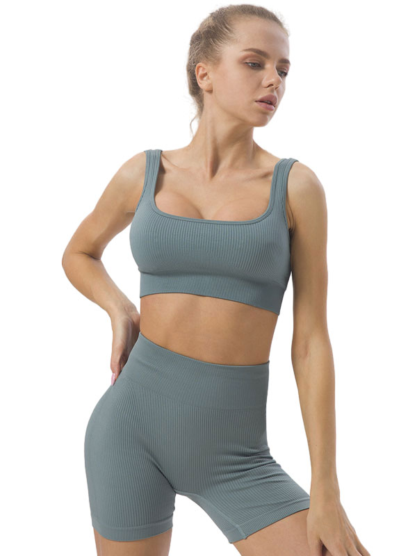 Seamless Top And Shorts Activewear Set FB6985