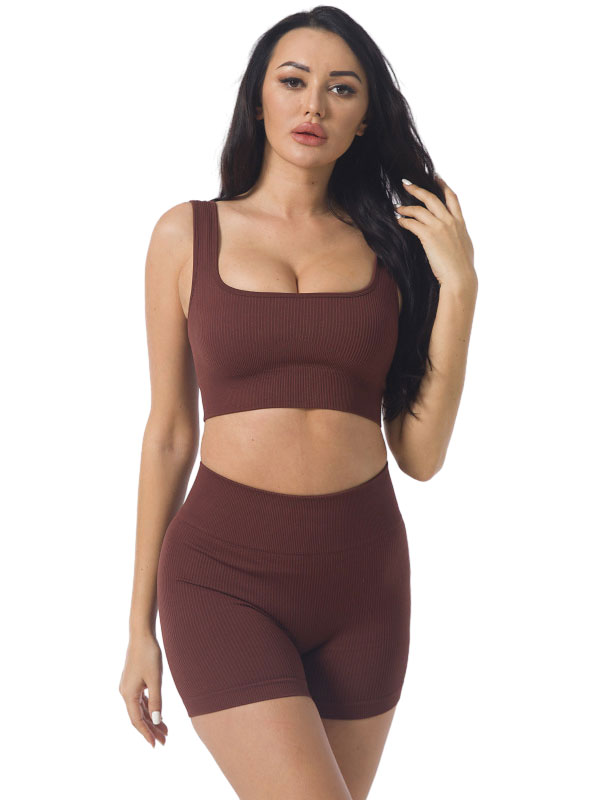 Seamless Top And Shorts Activewear Set FB6985