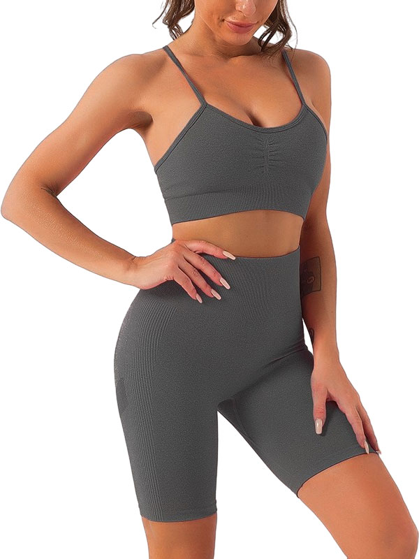 Seamless Top And Shorts Activewear Set FB6988