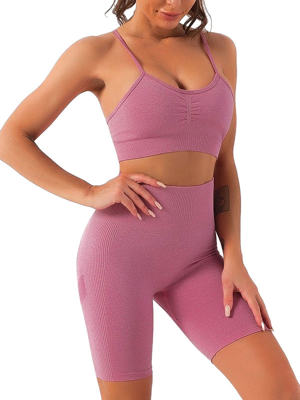 Seamless Top And Shorts Activewear Set FB6988