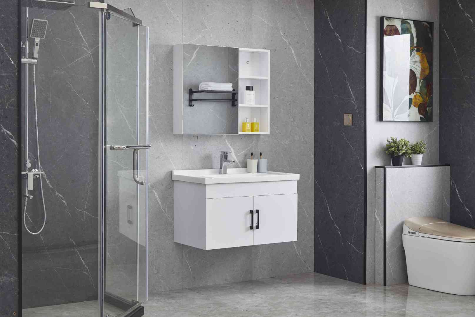 Waterproof bathroom vanity cabinet