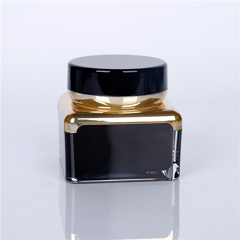  Black acrylic cosmetic Jar