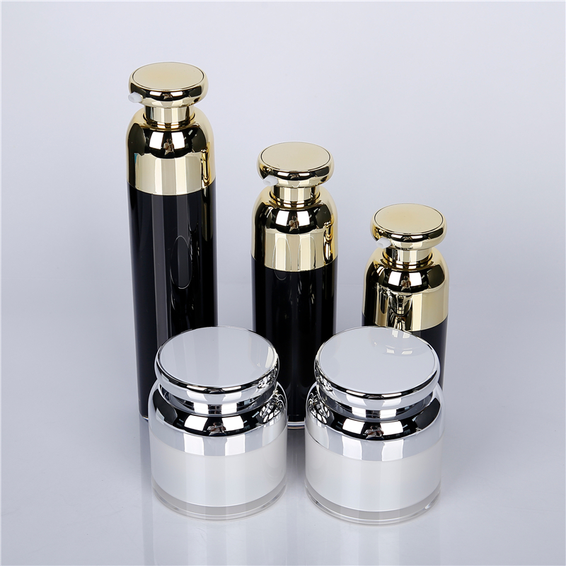  Black acrylic cosmetic bottle