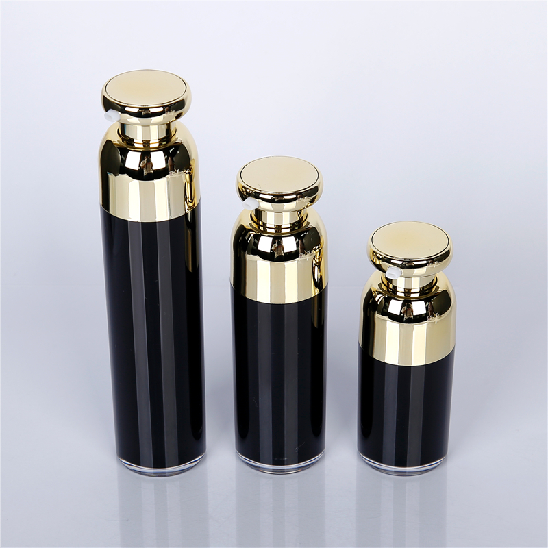  Black acrylic cosmetic bottle